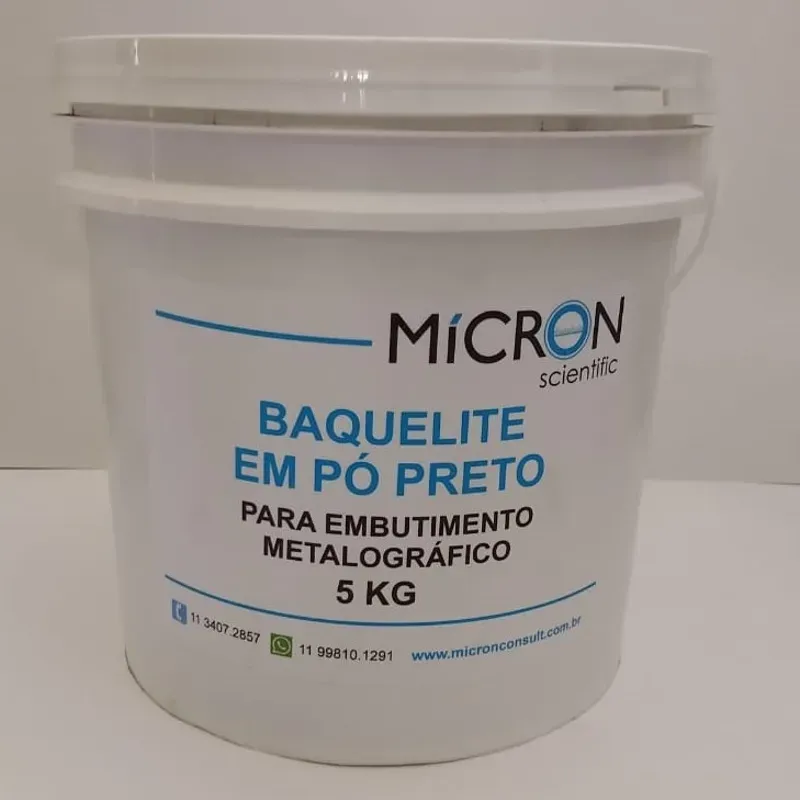 Baquelite Granulado Preto – Balde 5 Kg