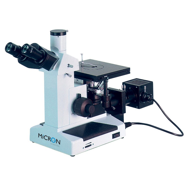 Microscópio metalográfico invertido