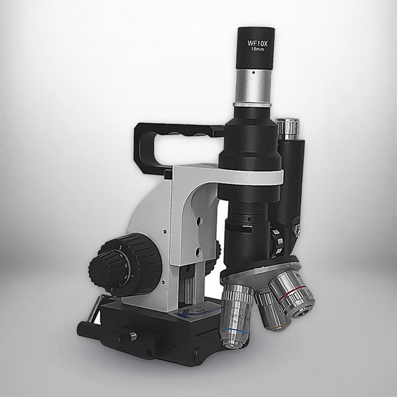 Microscópio metalográfico portátil