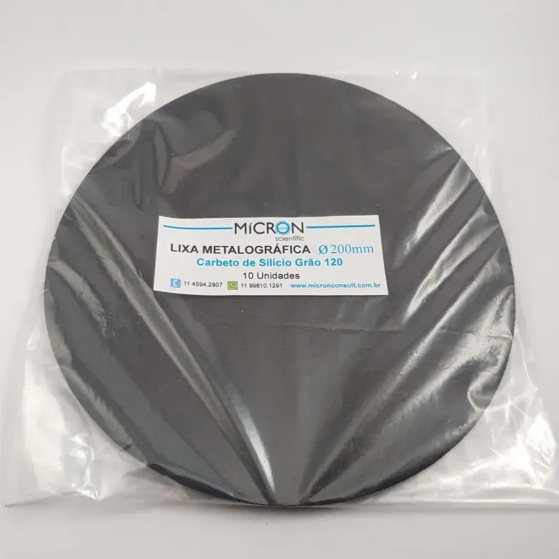 Lixa para Metalografia Grão 180 – Pacote com 10 unidades Lixa para Metalografia Grão 180 – Pacote com 10 unidades