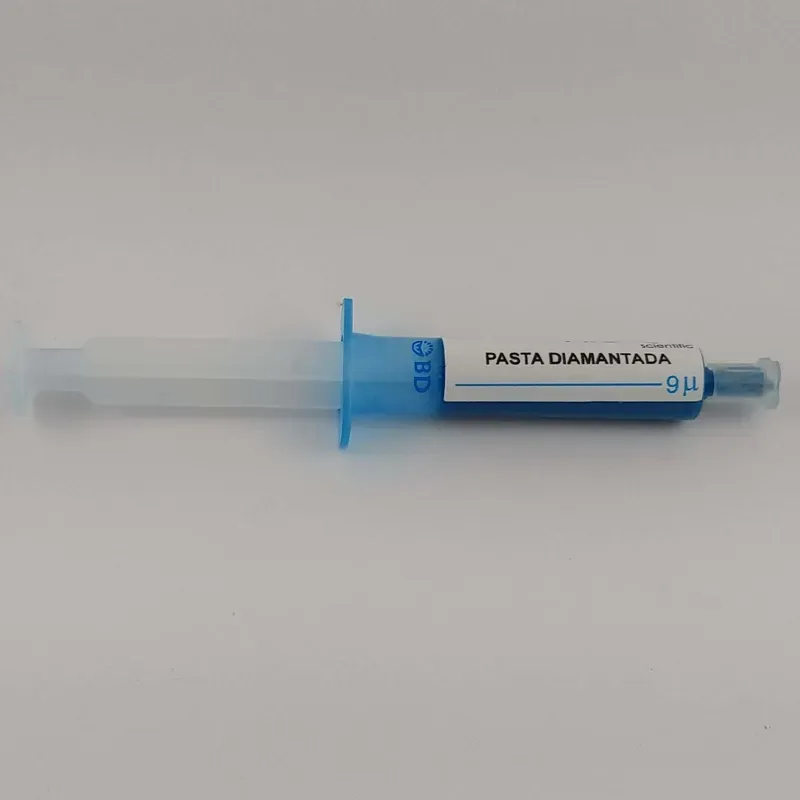 Pasta de Diamante com Granulometria média de 9 mícrons Pasta de Diamante com Granulometria média de 9 mícrons